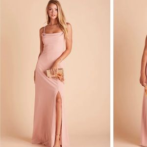 Beautiful maxi bridesmaid dress light pink